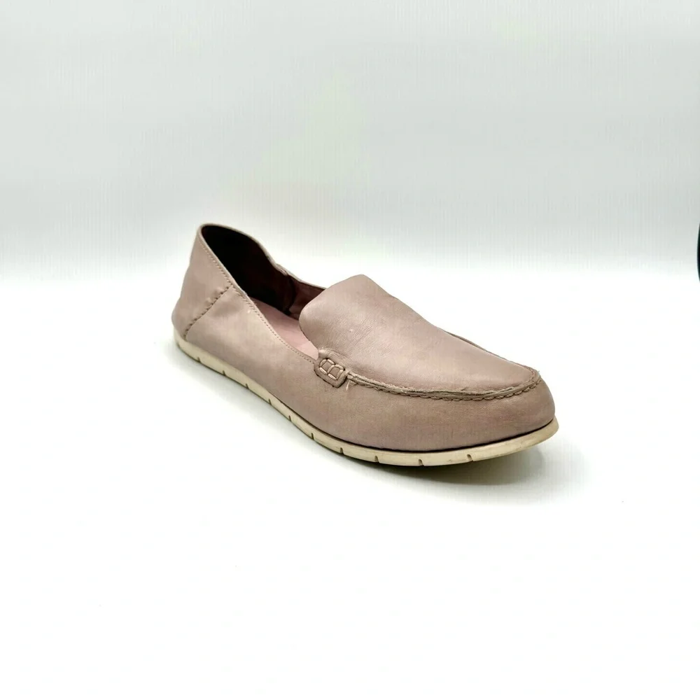 FRYE MOCASSINS SLIP ON SHOES PINK PASTEL SHOE LEATHER SHOE MADE IN INDIA SIZE 10 - Picture 9 of 17